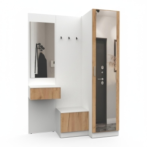 Набор мебели для прихожей "Марсель-155" МР 01-155 В2160 Ш1500 Г580 (ЛД.. Набор мебели для прихожей "Марсель-155" МР 01-155 В2160 Ш1500 Г580 (ЛД..